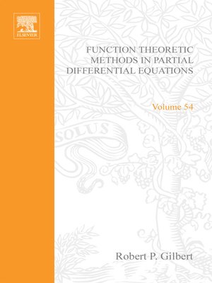 cover image of Function Theoretic Methods in Partial Differential Equations